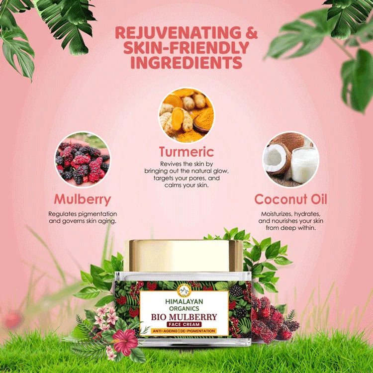 Himalayan Organics Bio Mulberry Face Cream | Grocsy