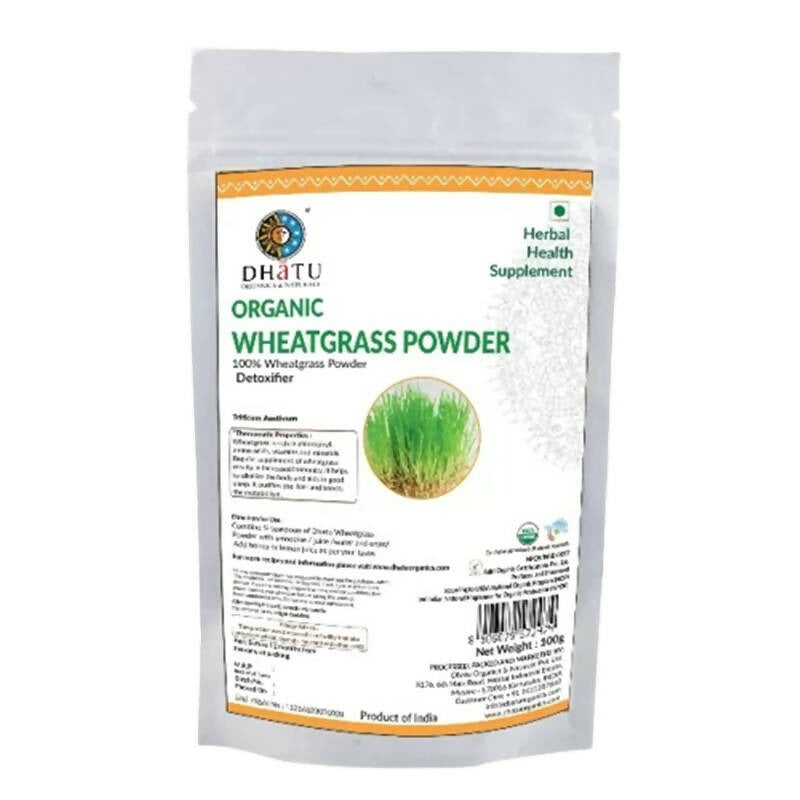 Dhatu Organics & Naturals Wheatgrass Powder | Grocsy