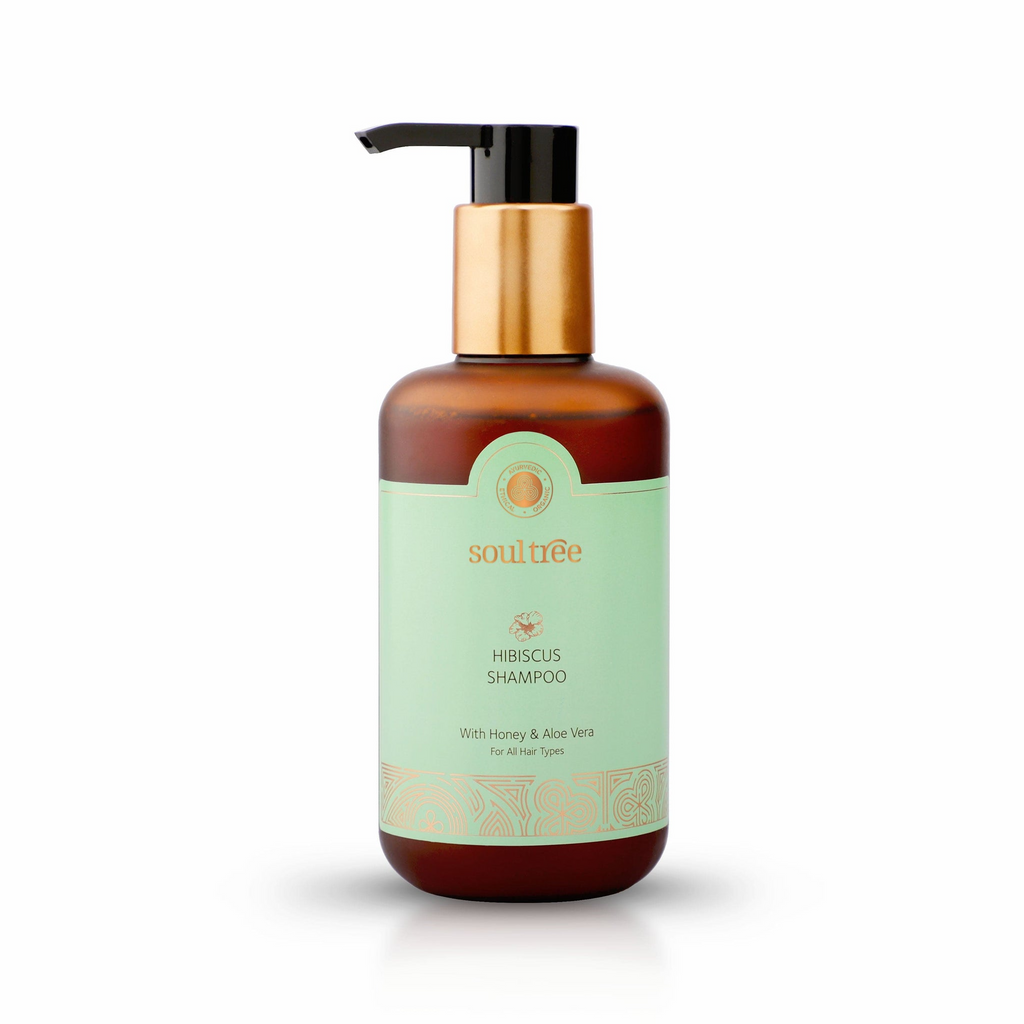 SoulTree Hibiscus Shampoo With Honey And Aloe Vera | Grocsy