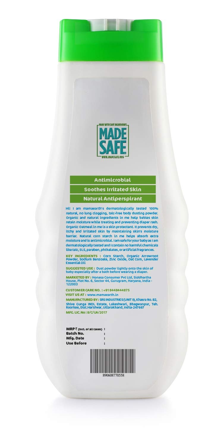 Mamaearth Dusting Baby Powder For Calms & Relaxes Skin, Prevents Diaper Rash | Grocsy