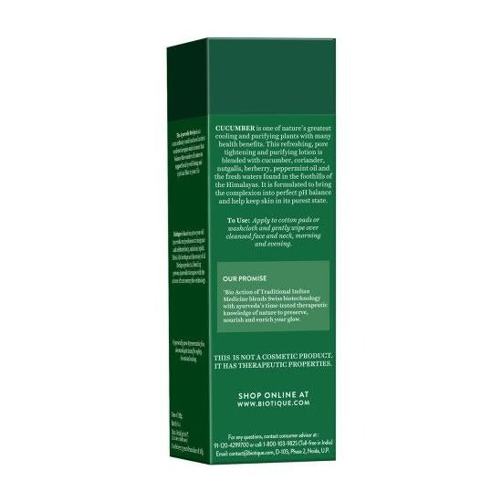 Biotique Bio Cucumber Pore Tightening Freshener With Himalayan Waters | Grocsy
