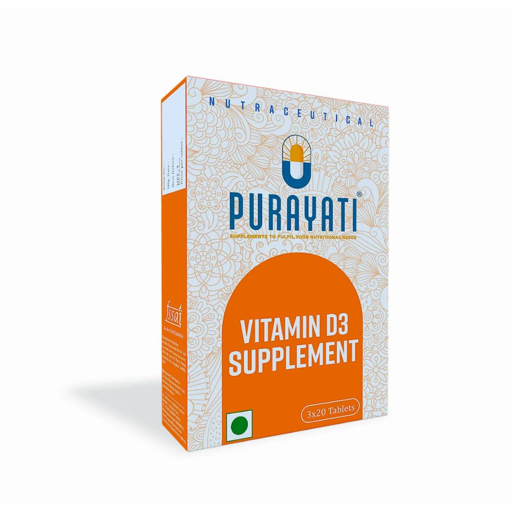 Purayati Vitamin D3, 2000 IU Tablets | Grocsy