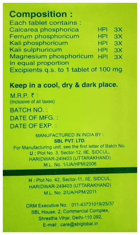 SBL Homeopathy Bio-Combination 15 Tablets | Grocsy