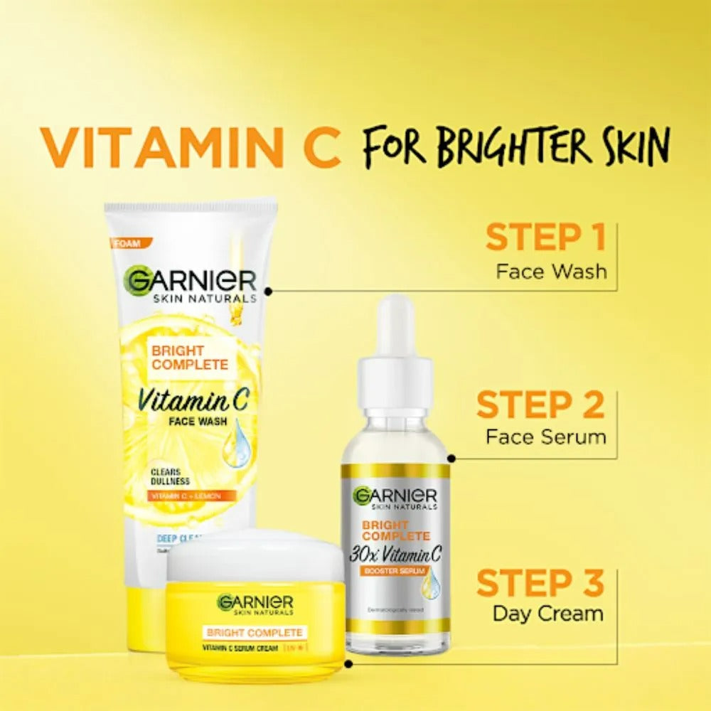 Garnier Bright Complete Vitamin C Facewash | Grocsy