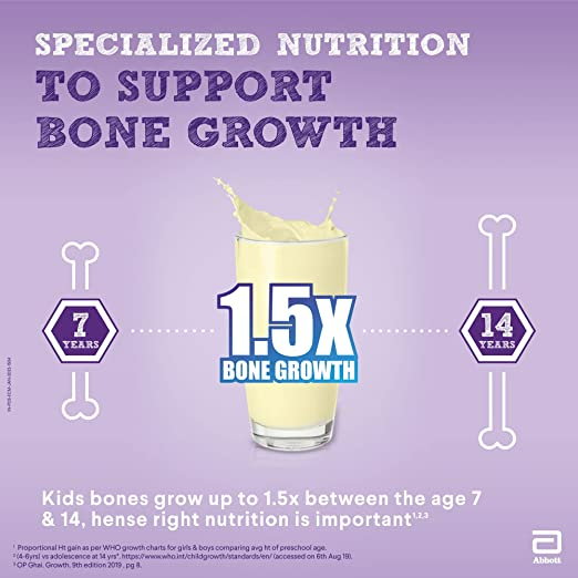 Pediasure 7 Plus Oats & Almond Nutrition Drink Powder Vanilla Flavour | Grocsy