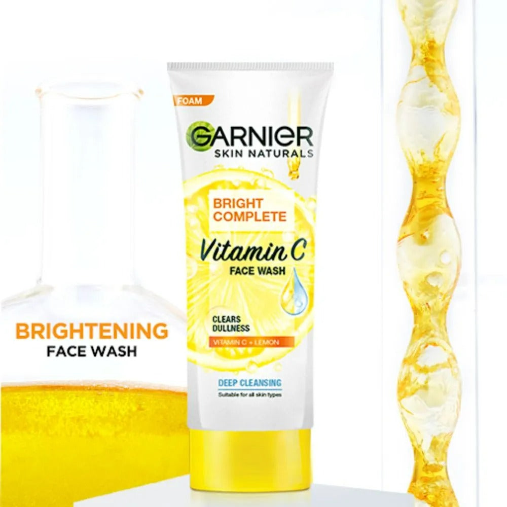 Garnier Bright Complete Vitamin C Facewash | Grocsy