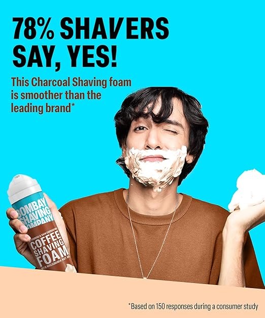 Bombay Shaving Company Coffee Shaving Foam with Macadamia Nut Oil | Grocsy