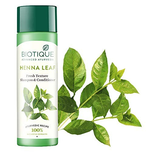 Biotique Bio Henna Leaf Fresh Texture Shampoo and Conditioner | Grocsy