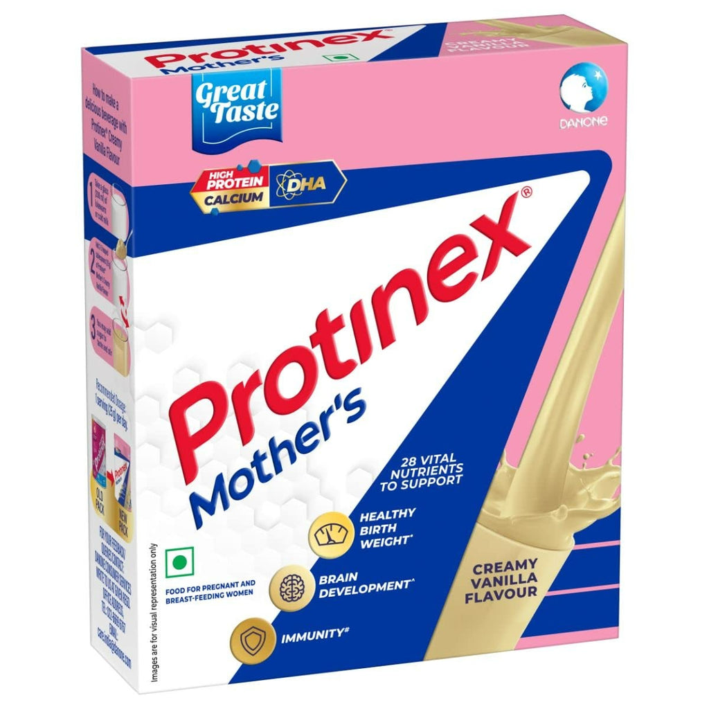 Protinex Mother's Nutritional Mix - Creamy Vanilla Flavour | With 28 Vital Nutrients to Support Healthy Birth Weight, Brain Development & Immunity | Grocsy