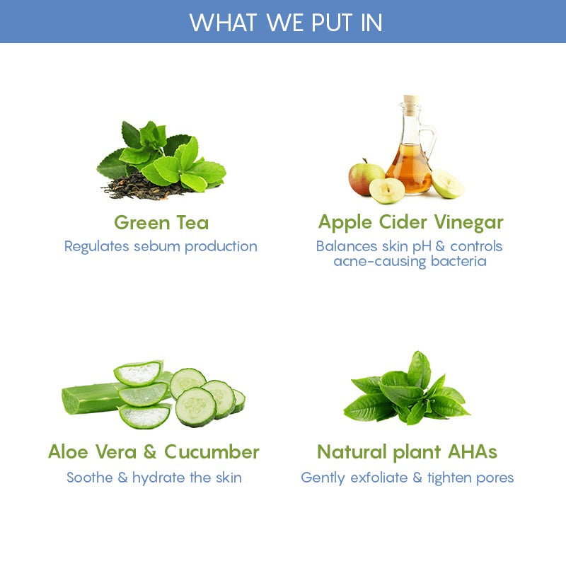 The Moms Co Natural Green Tea Face Toner | Grocsy