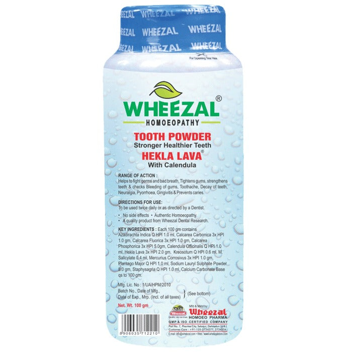 Wheezal Hekla Lava Tooth Powder | Grocsy