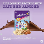 Pediasure 7 Plus Oats & Almond Nutrition Drink Powder Chocolate Flavour for Infants | Grocsy