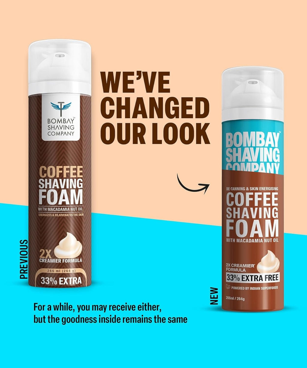 Bombay Shaving Company Coffee Shaving Foam with Macadamia Nut Oil | Grocsy
