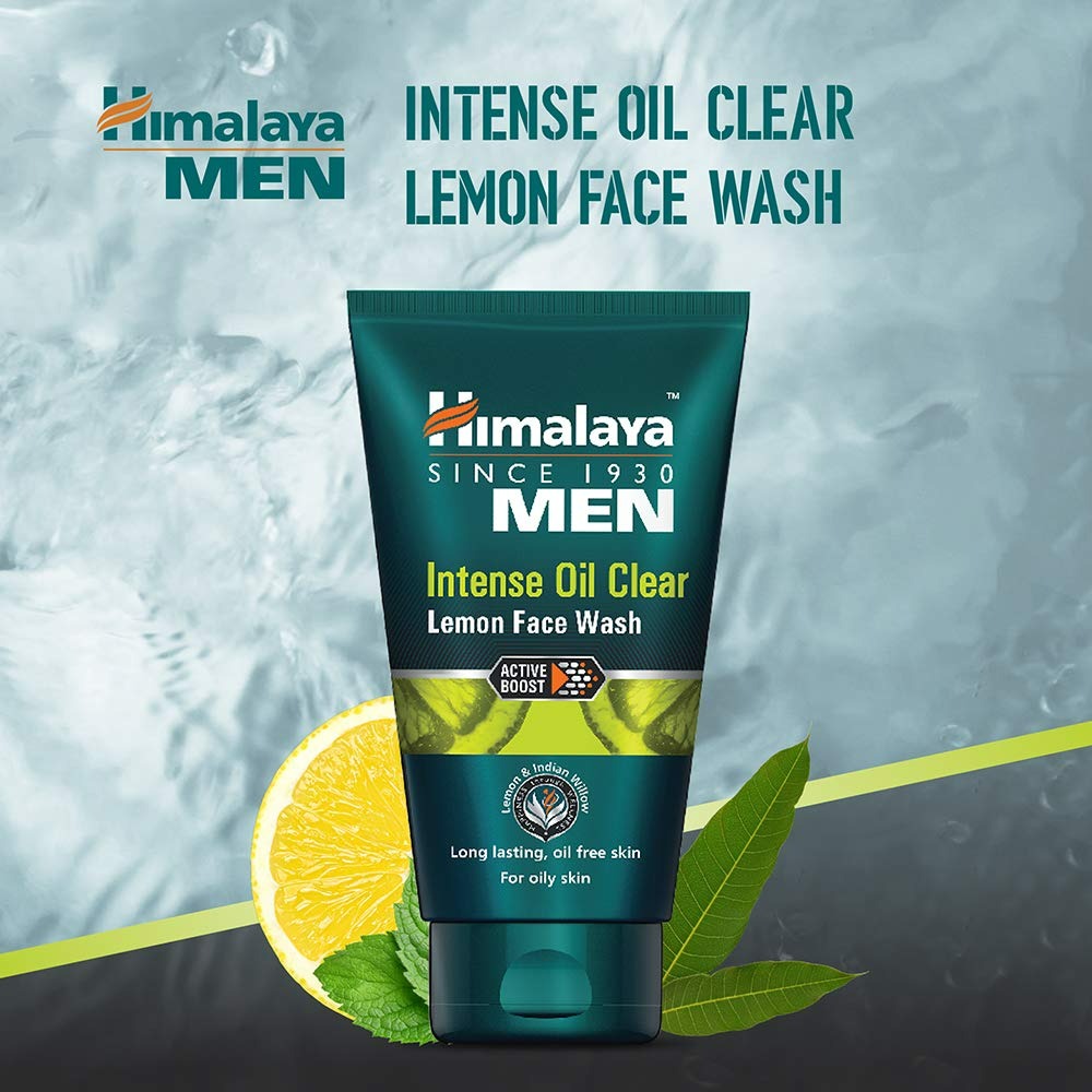 Himalaya Men Intense Oil Clear Lemon Face Wash | Grocsy