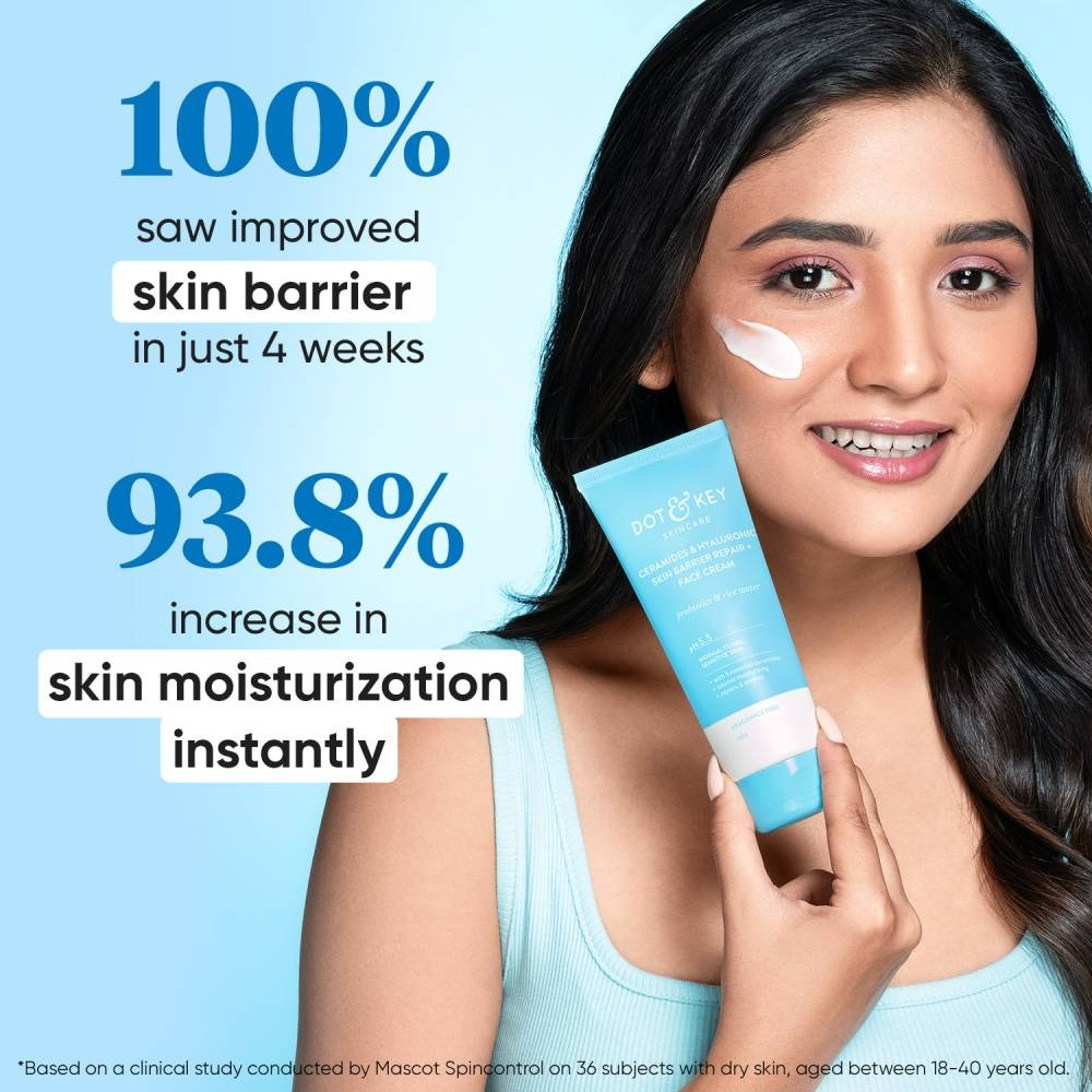 Dot & Key Ceramides & Hyaluronic Skin Barrier Repair + Face Cream | Grocsy