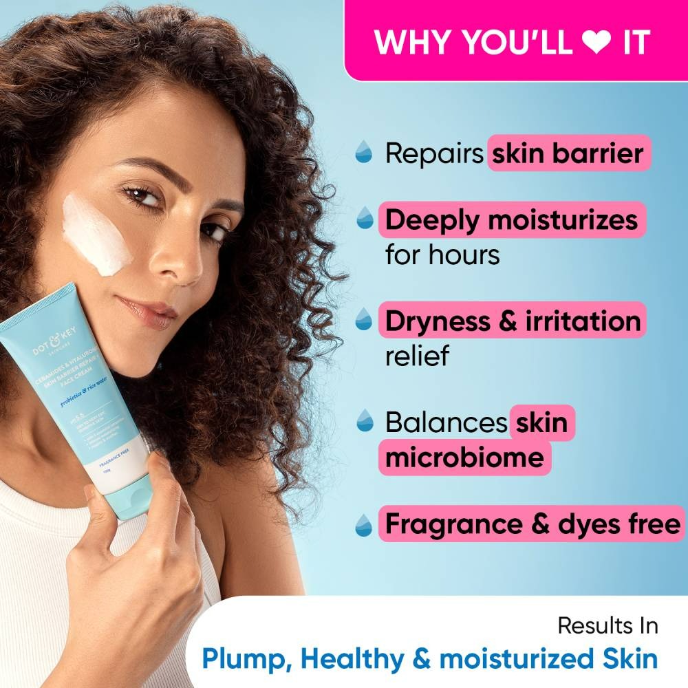 Dot & Key Ceramides & Hyaluronic Skin Barrier Repair + Face Cream | Grocsy