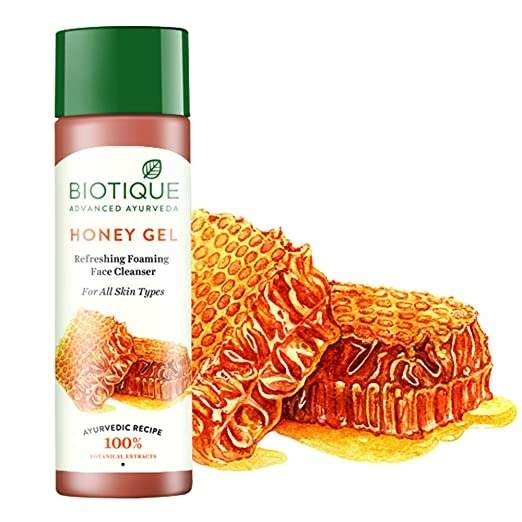 Biotique Advanced Organics Honey Gel Refreshing Foaming Face Cleanser | Grocsy