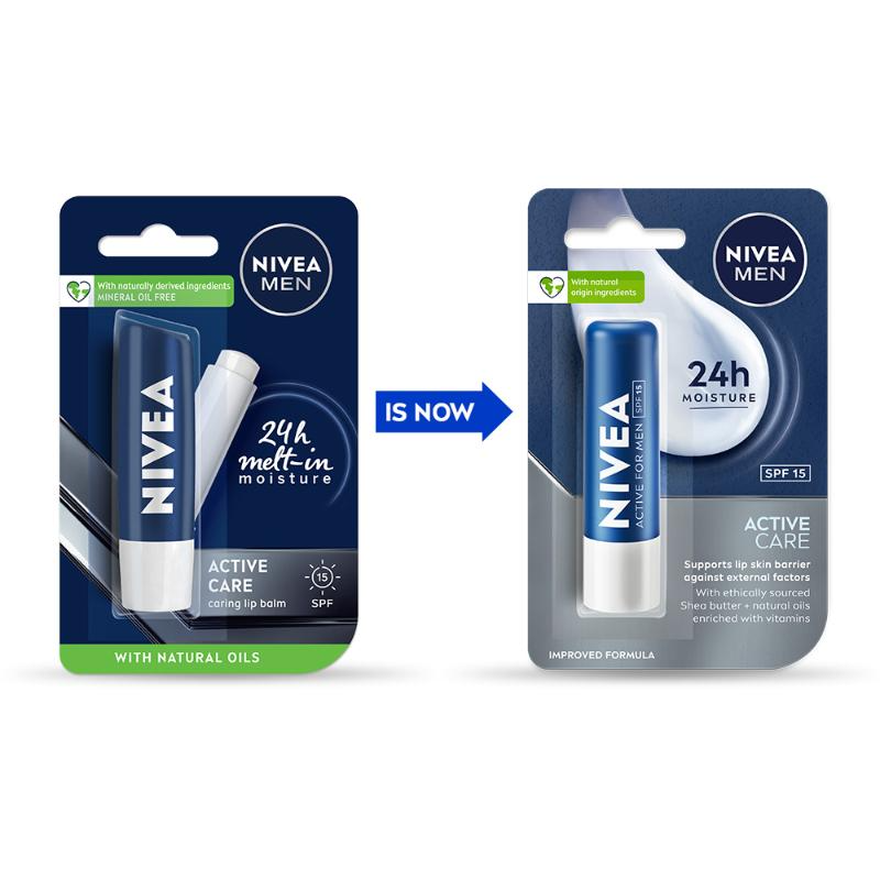 Nivea Men Active Care Lip Balm | Grocsy