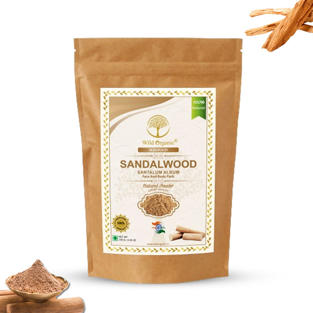 Wild Organic Sandalwood Powder For Skin And Body Pack | Grocsy