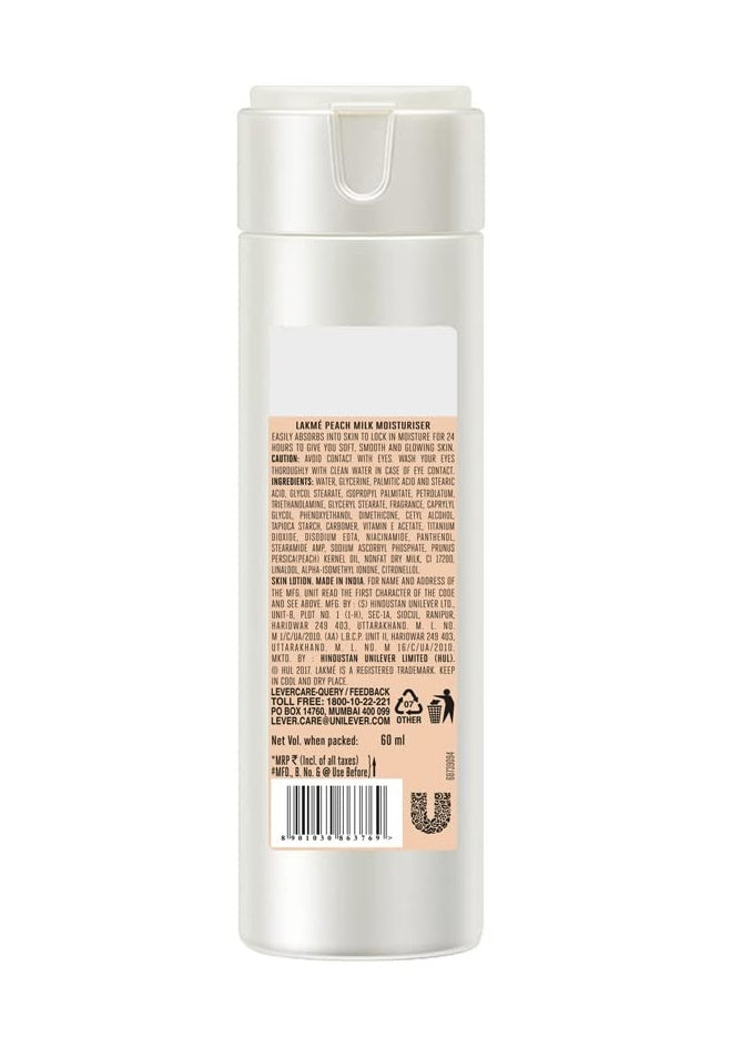 Lakme Peach Milk Intense Moisturizer Lotion | Grocsy