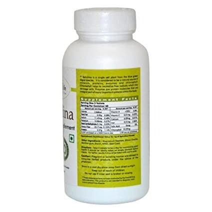 Ayurvedic Life Spirulina Tablets | Grocsy