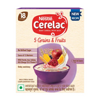 Nestle Cerelac Baby Cereal with Milk, 5 Grains & Fruits From 18 to 24 Months | Grocsy