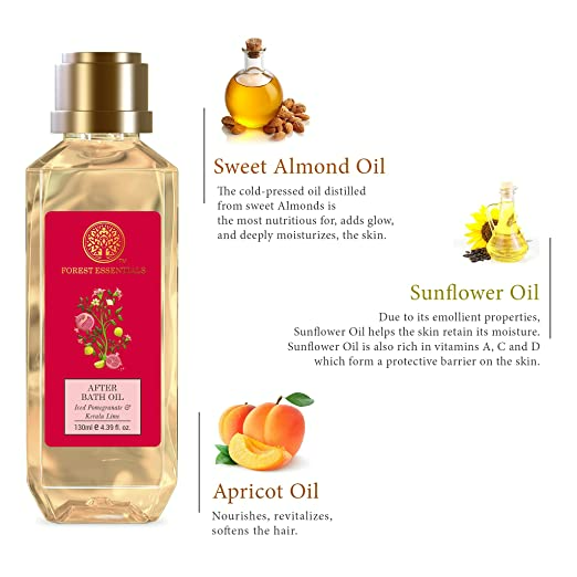 Forest Essentials After Bath Oil Iced Pomegranate & Kerala Lime | Grocsy