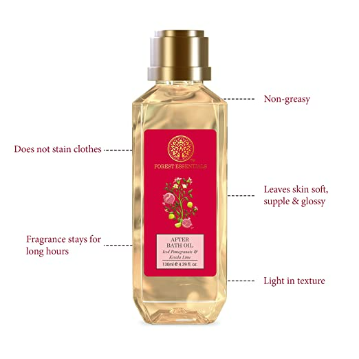 Forest Essentials After Bath Oil Iced Pomegranate & Kerala Lime | Grocsy