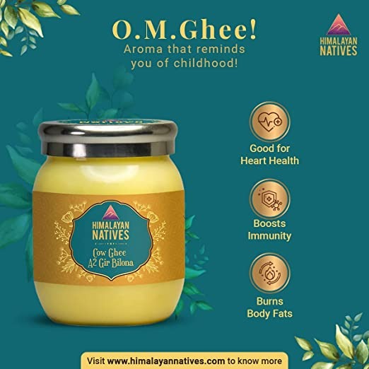 Himalayan Natives A2 Gir Cow Bilona Ghee | Desi Gir Cow Ghee | Premium and Organic Desi Ghee | Grocsy