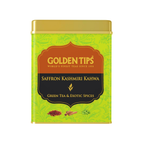 Golden Tips Kashmiri Kahwa Green Tea - Tin Can | Grocsy