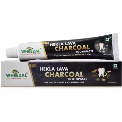 Wheezal Hekla Lava Charcoal Toothpaste | Grocsy