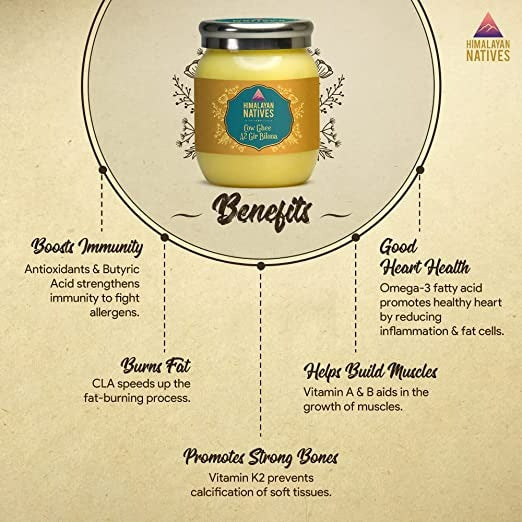 Himalayan Natives A2 Gir Cow Bilona Ghee | Desi Gir Cow Ghee | Premium and Organic Desi Ghee | Grocsy