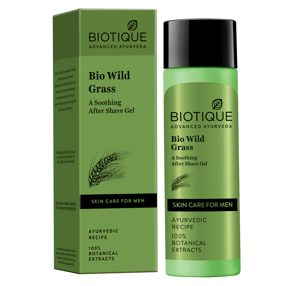 Biotique Bio Wild Grass A Soothing After Shave Gel For Men | Grocsy