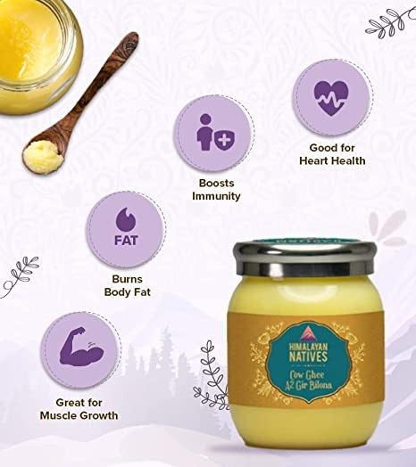 Himalayan Natives A2 Gir Cow Bilona Ghee | Desi Gir Cow Ghee | Premium and Organic Desi Ghee | Grocsy