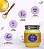 Himalayan Natives A2 Gir Cow Ghee | Homemade A2 Cow Desi Ghee | Traditional Charned Ghee | Grocsy