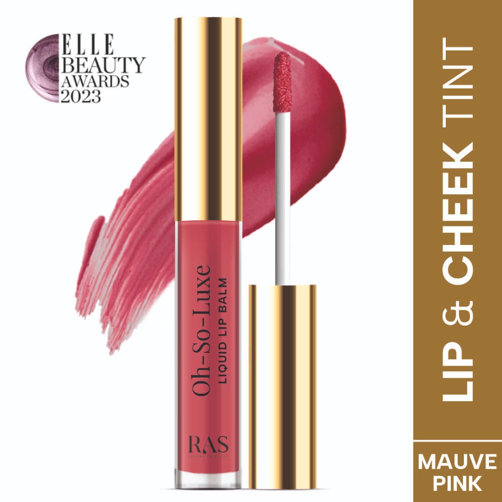 Ras Luxury Oils Oh-So-Luxe Tinted Liquid Lip Balm In Mauve Pink | Grocsy