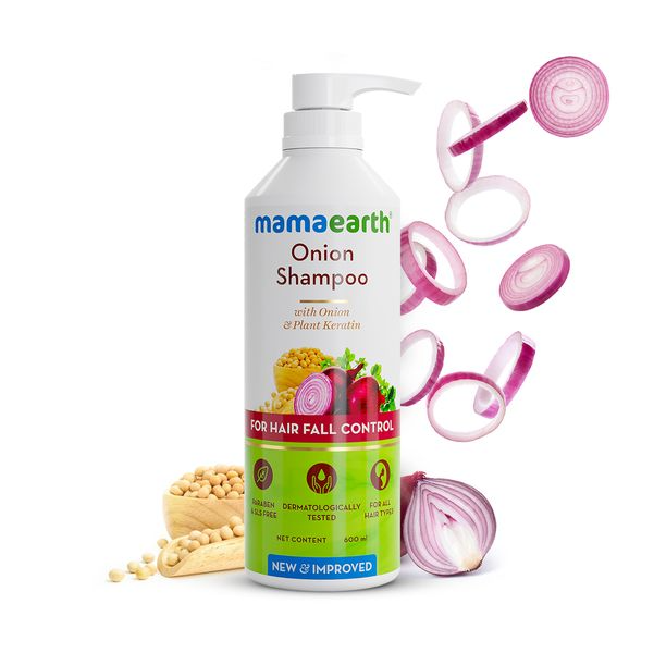 Mamaearth Onion Shampoo For Hair Fall Care | Grocsy