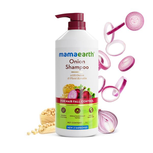 Mamaearth Onion Shampoo For Hair Fall Care | Grocsy
