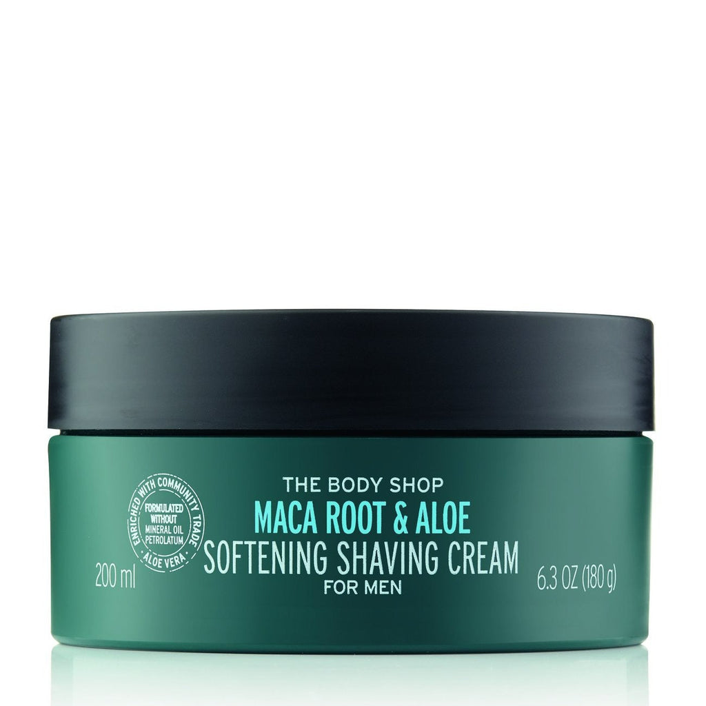 The Body Shop Maca Root & Aloe Softening Shaving Cream For Men | Grocsy