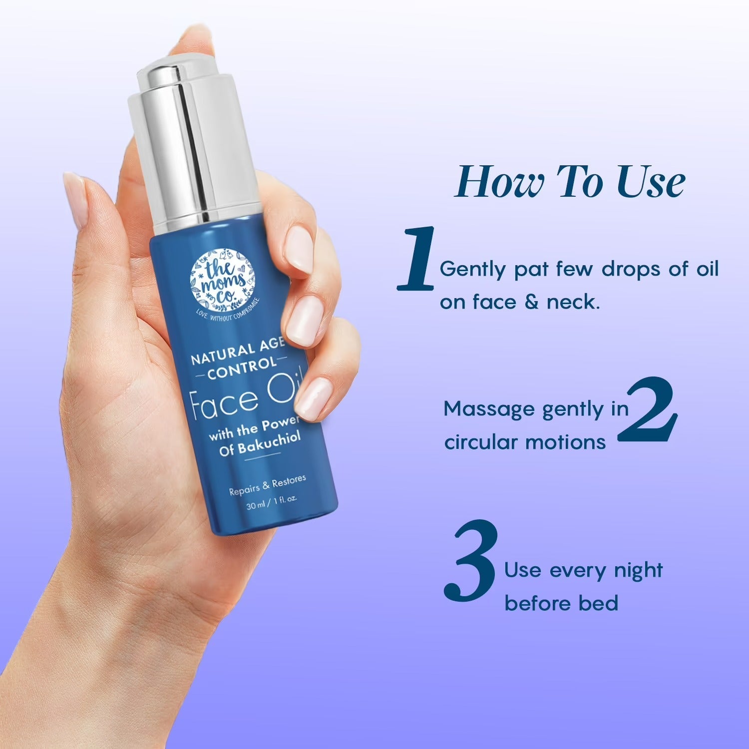 The Moms Co Natural Age Control Face Oil | Grocsy