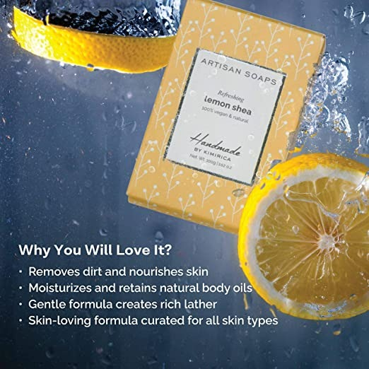 Kimirica Artisan Soap Lemon Shea | Grocsy