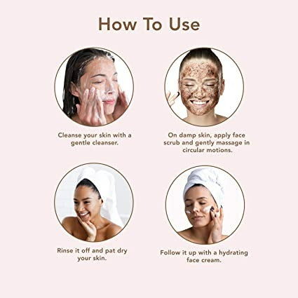 The Moms Co Natural Cranberry Coffee Face Scrub | Grocsy