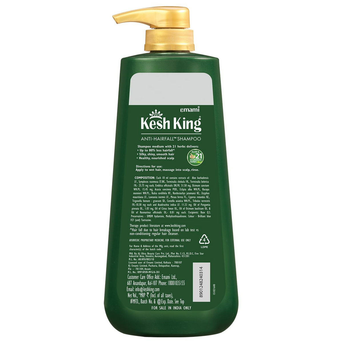 Kesh King Ayurvedic Anti Hairfall Shampoo | Grocsy