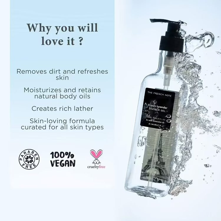 Kimirica The French Note French Lavender Shower Gel | Grocsy