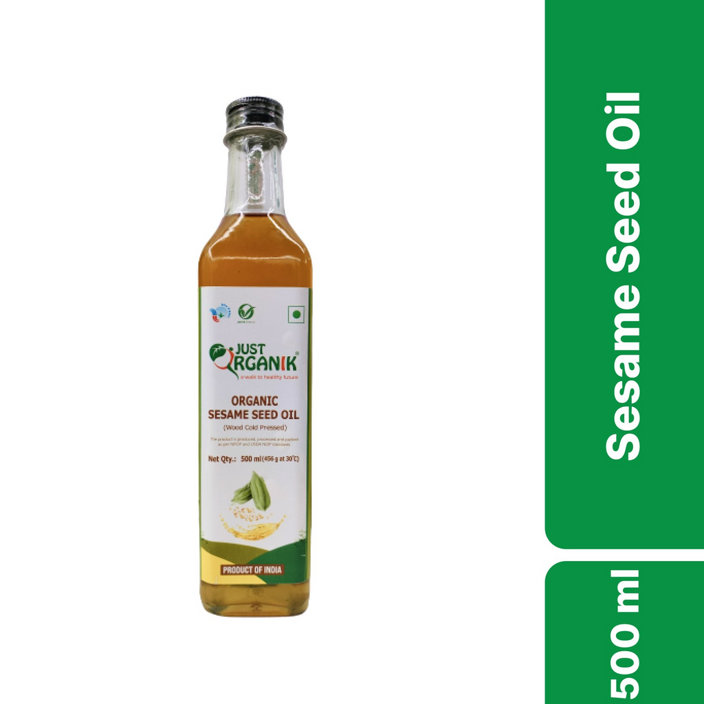 Just Organik White Sesame Oil (Til ka Tel) | Grocsy