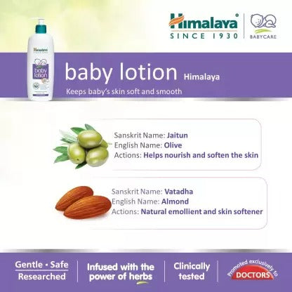 Himalaya Herbals Baby Lotion For Nourishes & Moisturizes | Grocsy
