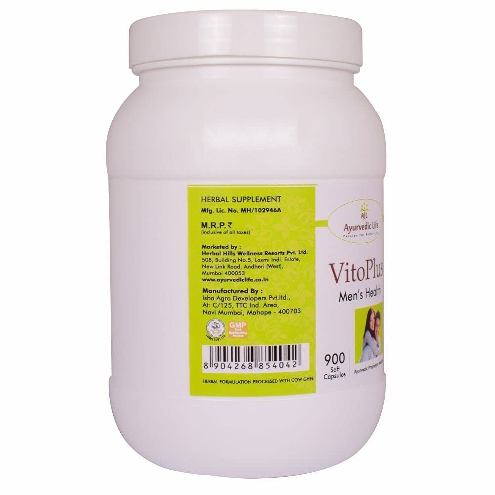Ayurvedic Life Vito Plus Men's Health Capsules | Grocsy