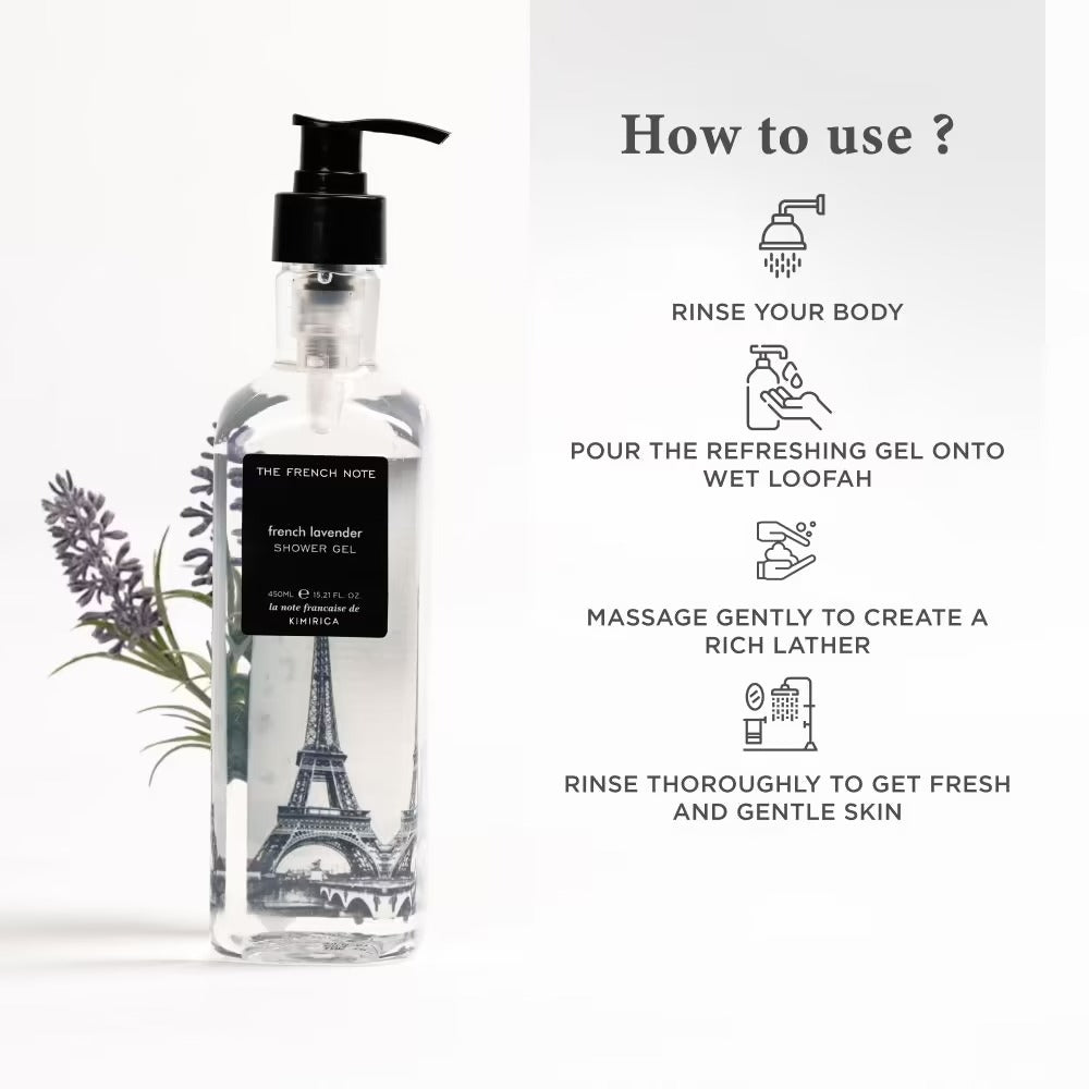 Kimirica The French Note French Lavender Shower Gel | Grocsy
