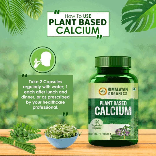 Himalayan Organics Plant Based Calcium Vegetarian Capsules | Grocsy