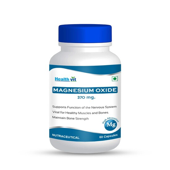 Healthvit Magnesium Oxide 370mg Capsules | Grocsy
